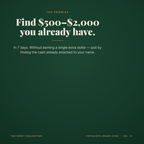 The $1,000 Hidden Money Audit - A 7-Day Walkthrough to Find Cash You Already Have