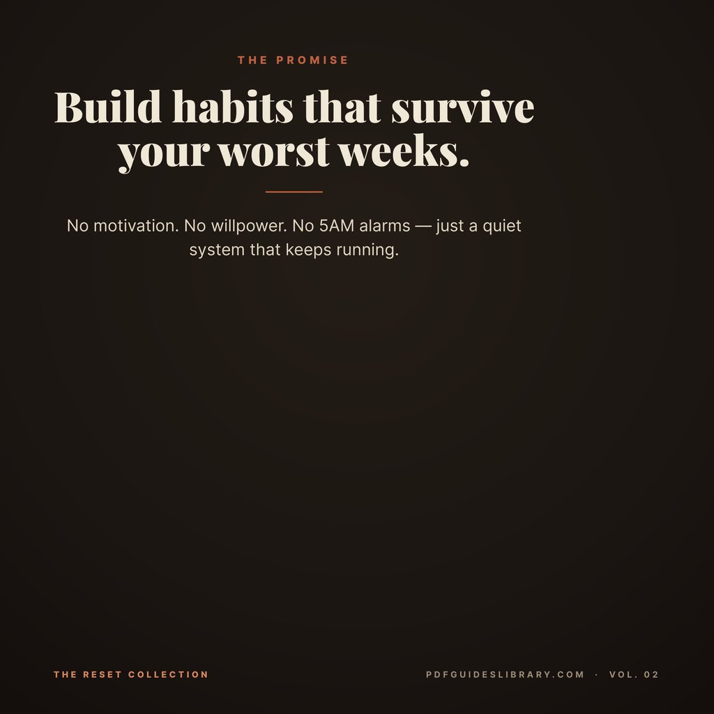 The Quiet Discipline Method - Build Unbreakable Habits Without Motivation, Willpower, or 5AM Wakeups