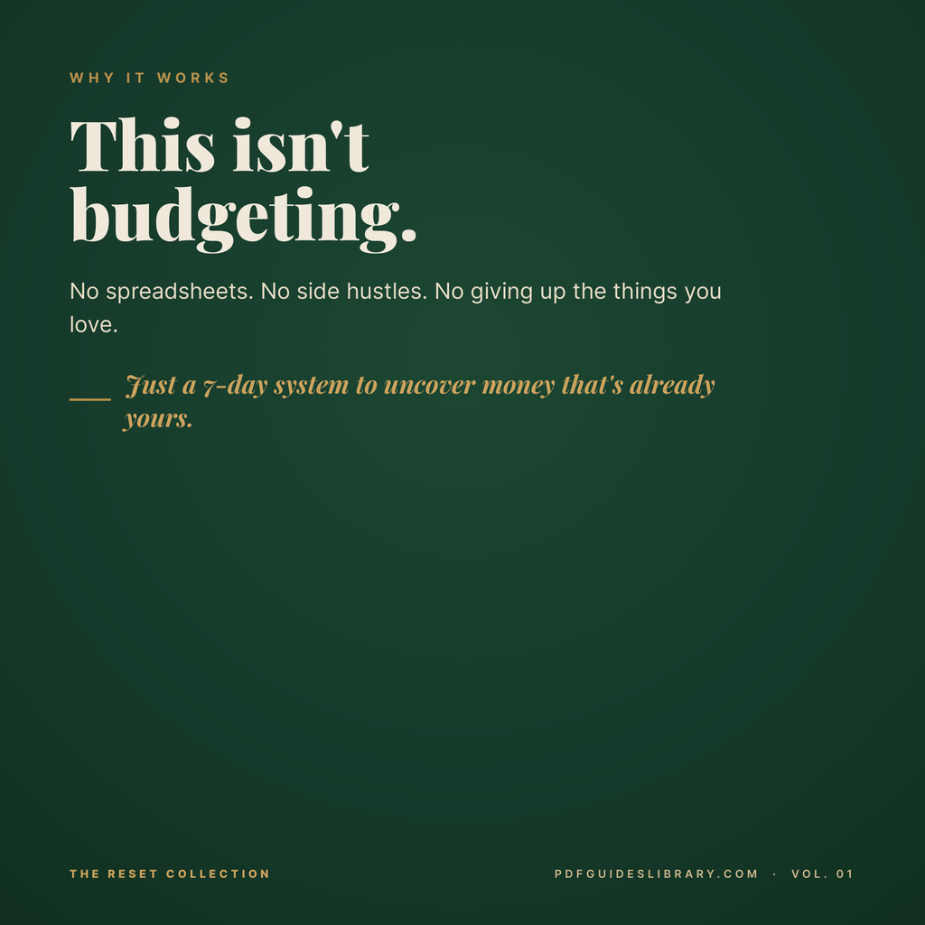 The $1,000 Hidden Money Audit - A 7-Day Walkthrough to Find Cash You Already Have