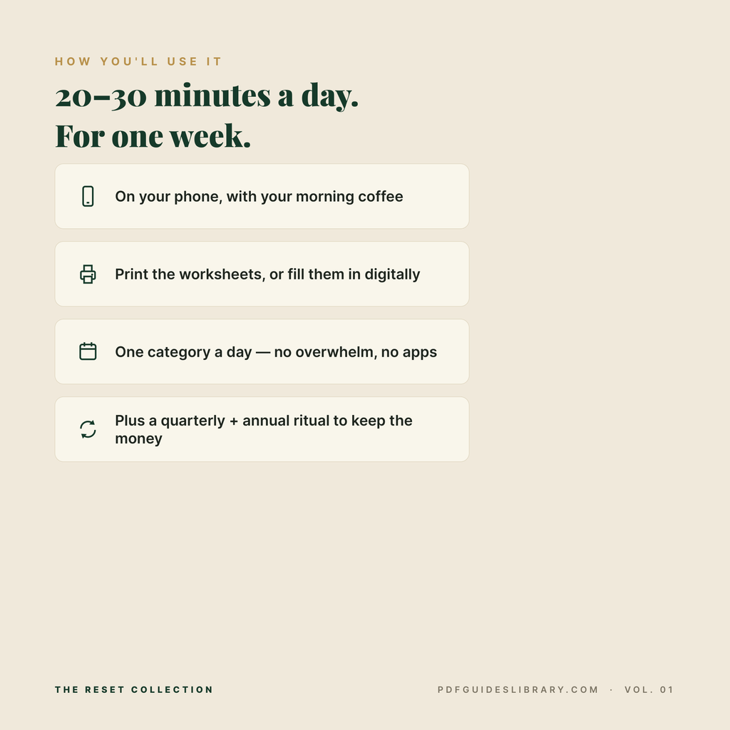 The $1,000 Hidden Money Audit - A 7-Day Walkthrough to Find Cash You Already Have