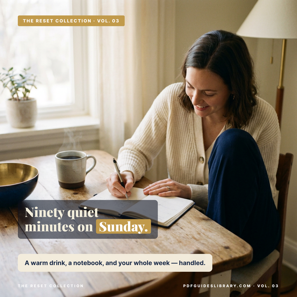 The Sunday Reset - A 90-Minute System to Take Control of Your Money, Mind, and Week